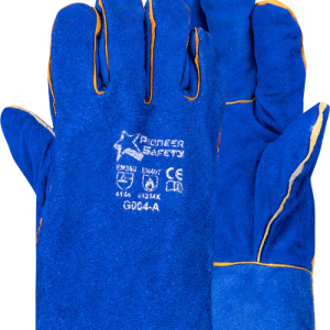 2.5" Blue Lined Welding Glove Ab Grade